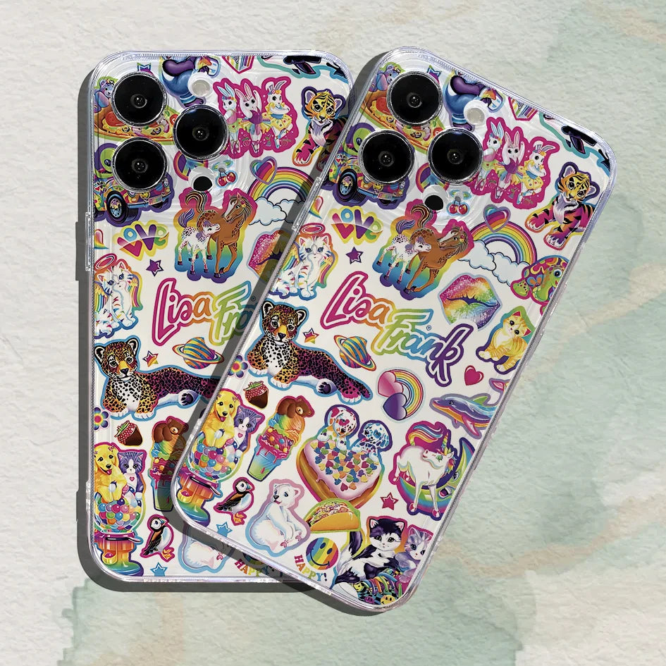 Stunning Colorful Food Pattern Transparent Soft Protection Phone Case For iPhone Samsung