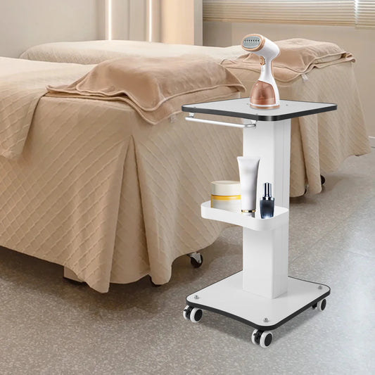 3-Tier Beauty Trolley Cart,Hairdressing Trolley,Salon Trolley with 4 Wheels,Cosmetic Rolling Cart,Max Load Capacity 15kg