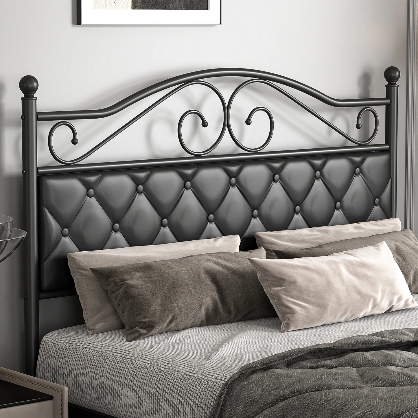 Upholstered Headboard for Full Size Bed Frame, Queen Size Bed Frame, Headboard Only