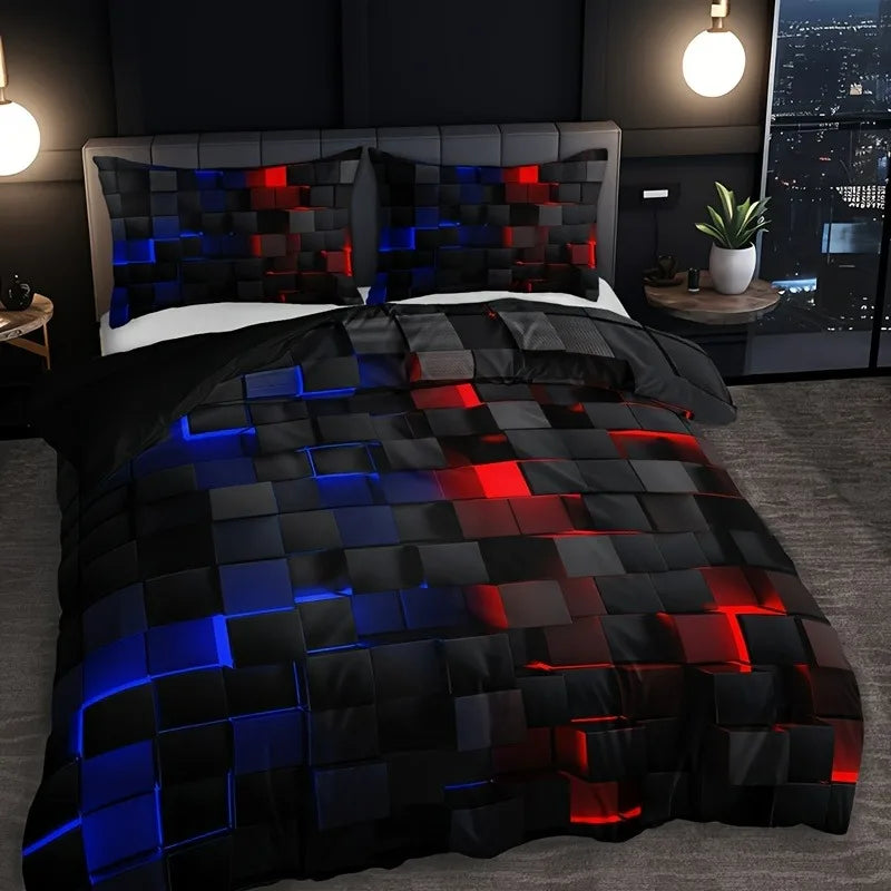 Galaxy Space Duvet Cover Bedding Set . Modern Cosmic Bedroom Collection
