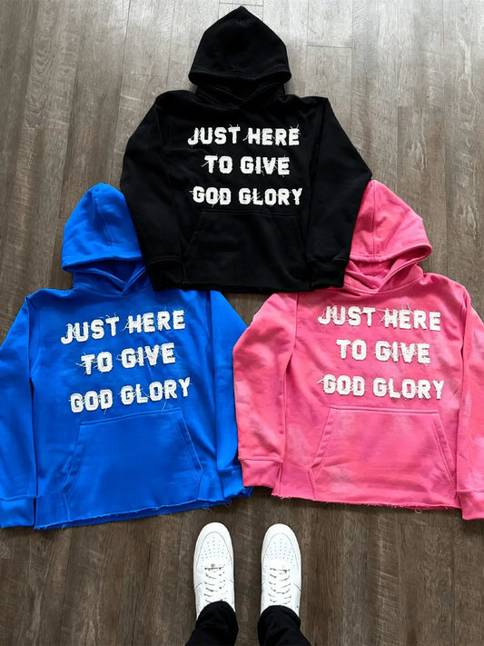 Distressed Embroidery Hoodie Women Letter Graphic Zip Up Hoodie Sweatshirt Long Sleeve Hooded Casual Jacket Streetwear