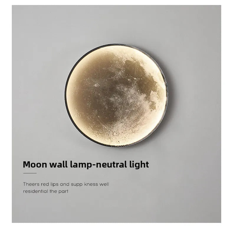 MoonGlow LED Wall Clock & Ambient Night Light