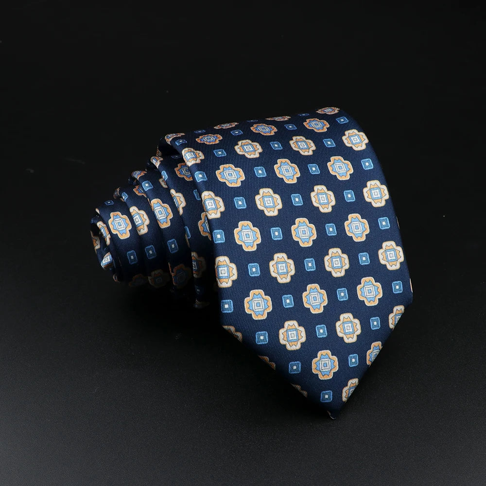 51 Styles Men's Silk Ties Jacquard Striped Plaid Floral Necktie Accessories Daily Wear Shirt Suit Cravat Wedding Party Gift
