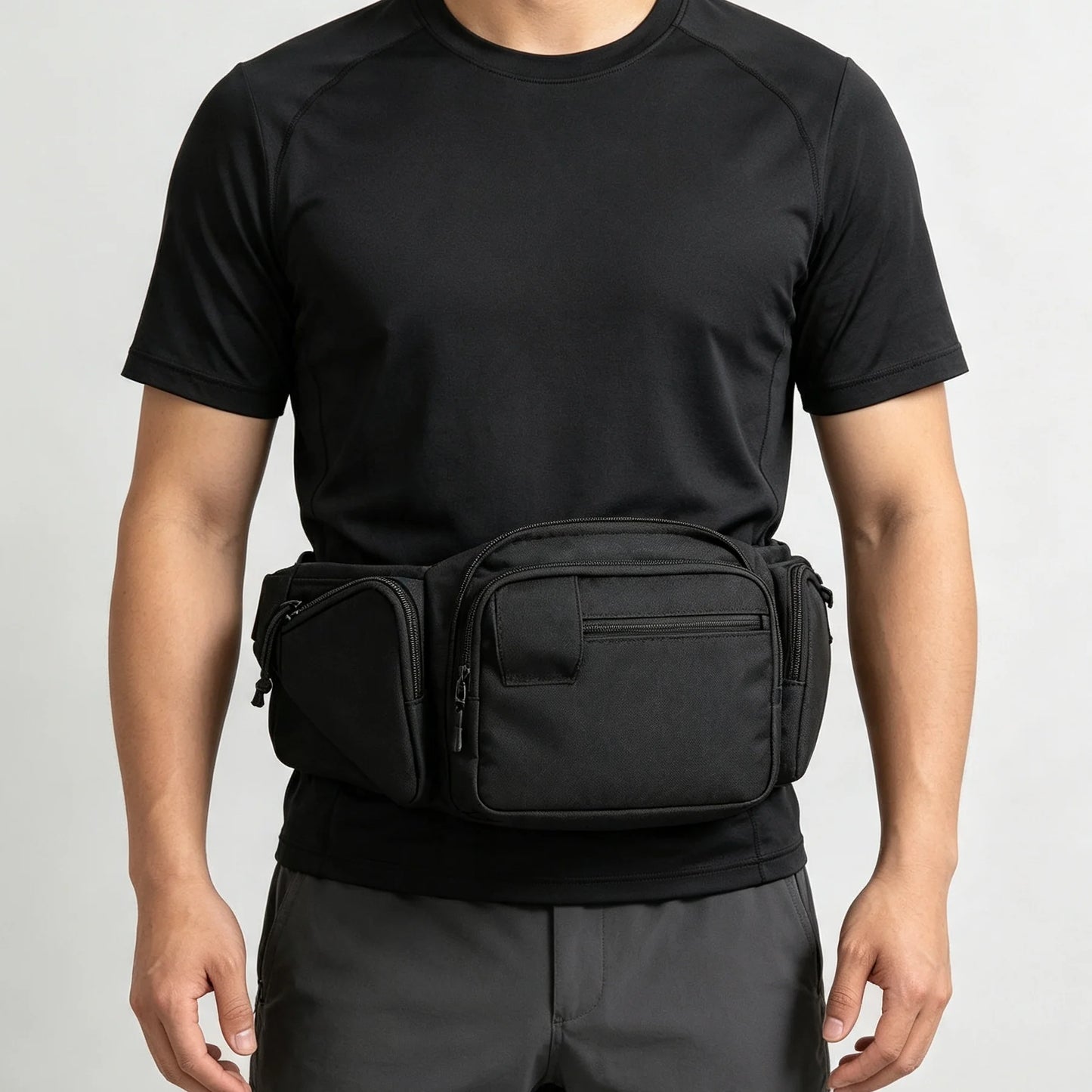 Tactical EDC Waist Pack. Multi-Pocket Utility Belt Bag for Hiking, Camping, Travel & Outdoor Adventures