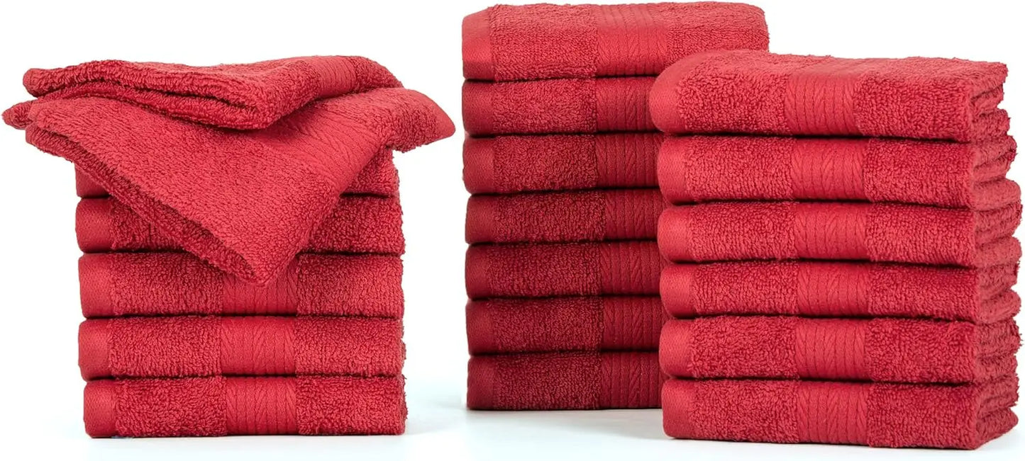 100 Percent Cotton Fingertip Towels 12x12 Inches 600 GSM