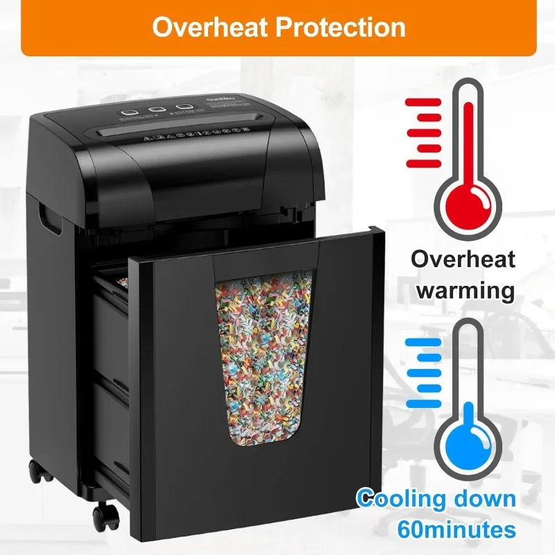 18-Sheet Cross-Cut Paper Shredder with P-4 Security Level