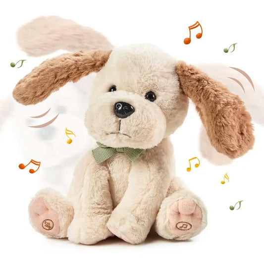 Baby Animated Plush Dog, Interactive Singing Talking Puppy Dog Stuffed Animal Toys, 10