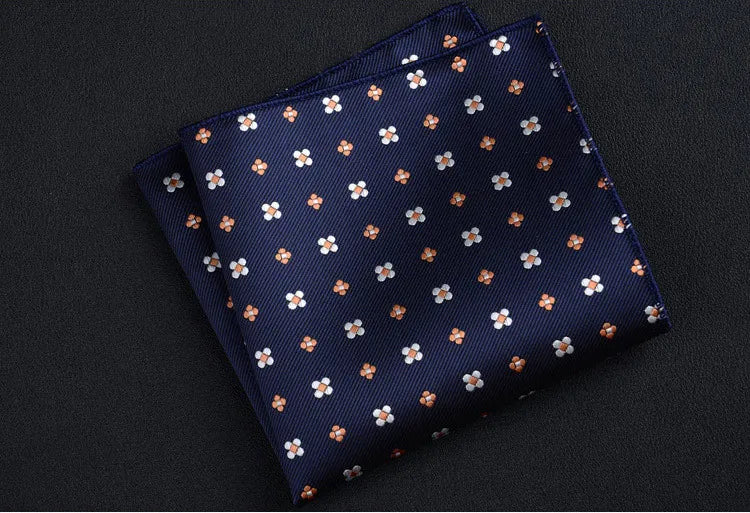 Men’s Designer Pocket Square Handkerchief Set. Elegant Suit Accessories