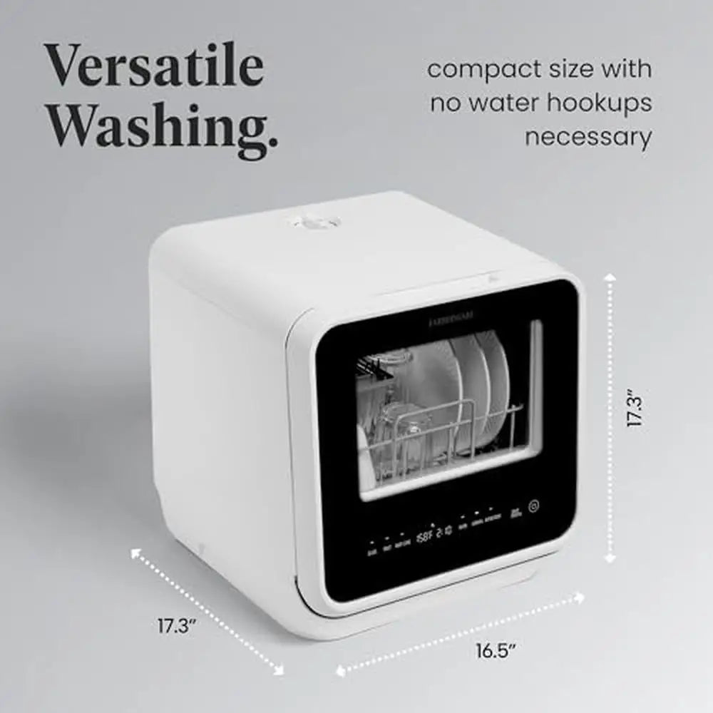Portable Countertop Dishwasher 5L Water Tank 5-Program Home RV Apartment Washing Glass Baby