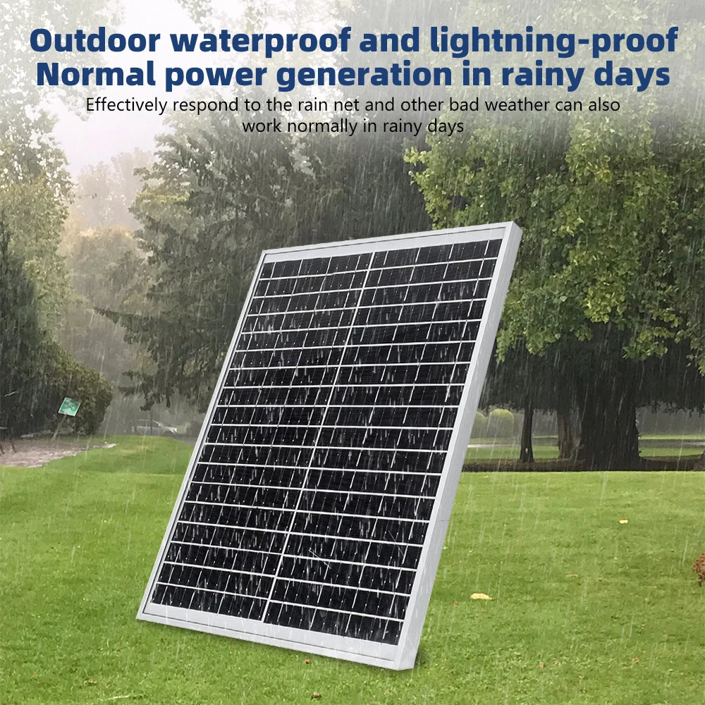 300W Flexible Solar Panel with Durable Aluminum Frame Monocrystalline Silicon Waterproof Solar Panel For Home Farm Boat Camping