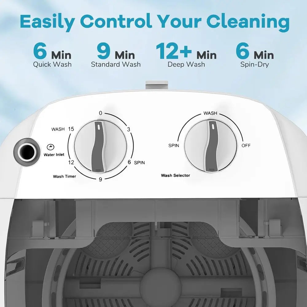15L Rechargeable Cordless Mini Washing Machine.  Portable Compact Washer