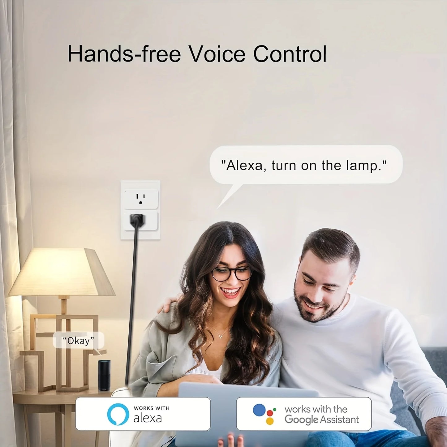 Wifi Smart Plug 5/2 Packs 15A, Timer & Group Control, APP Remote Access, Compatible with Alexa, Google for Home, for Home Automation, Smartthings & for Home Assistant