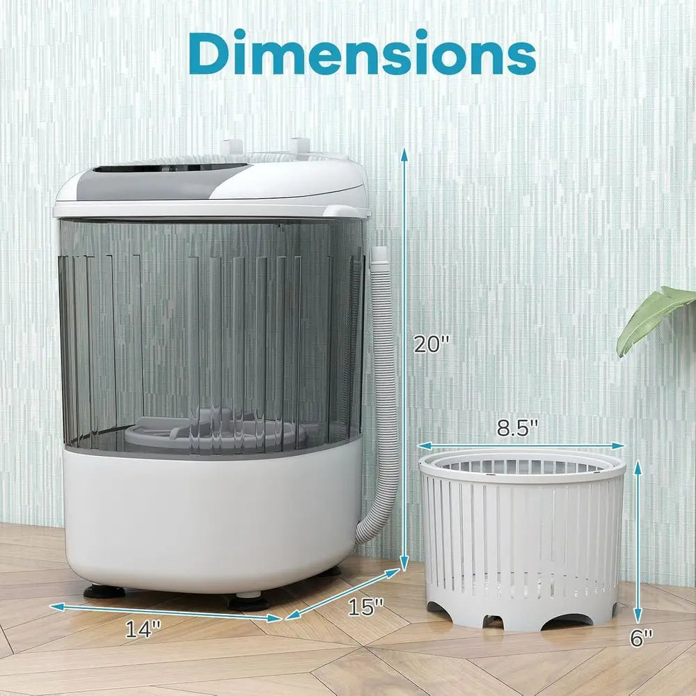 15L Rechargeable Cordless Mini Washing Machine.  Portable Compact Washer