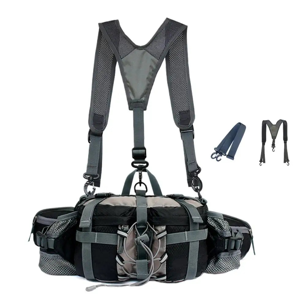 Hiking Hydration Waist Pack with Dual Water Bottle Holders