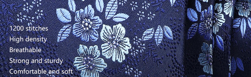 Luxury 100% Silk Paisley Floral Men’s Necktie Set | Business Tie with Matching Pocket Square & Formal Accessories