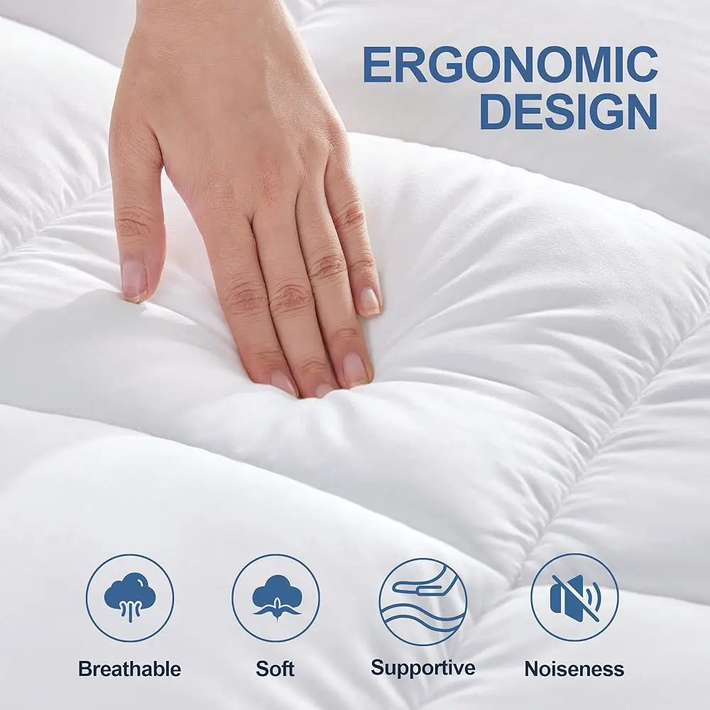Cooling Mattress Pad Quilted Fitted Deep Pocket Protector