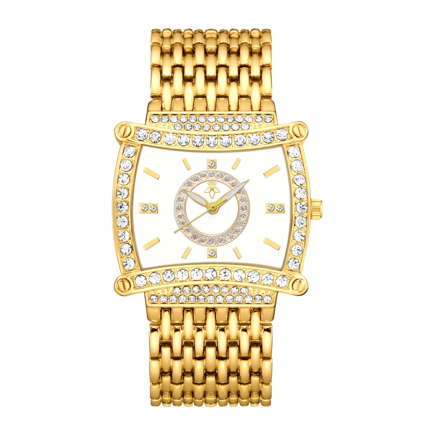 YalaLusi Luxury Crystal Square Watch . Elegant Waterproof Fashion Timepiece