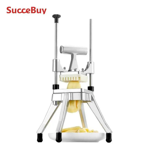 SucceBuy Commercial Vegetable Fruit Dicer Cutter Potato Slicer Chopper 4 Blades & Tray Manual Cutting Machine home appliance