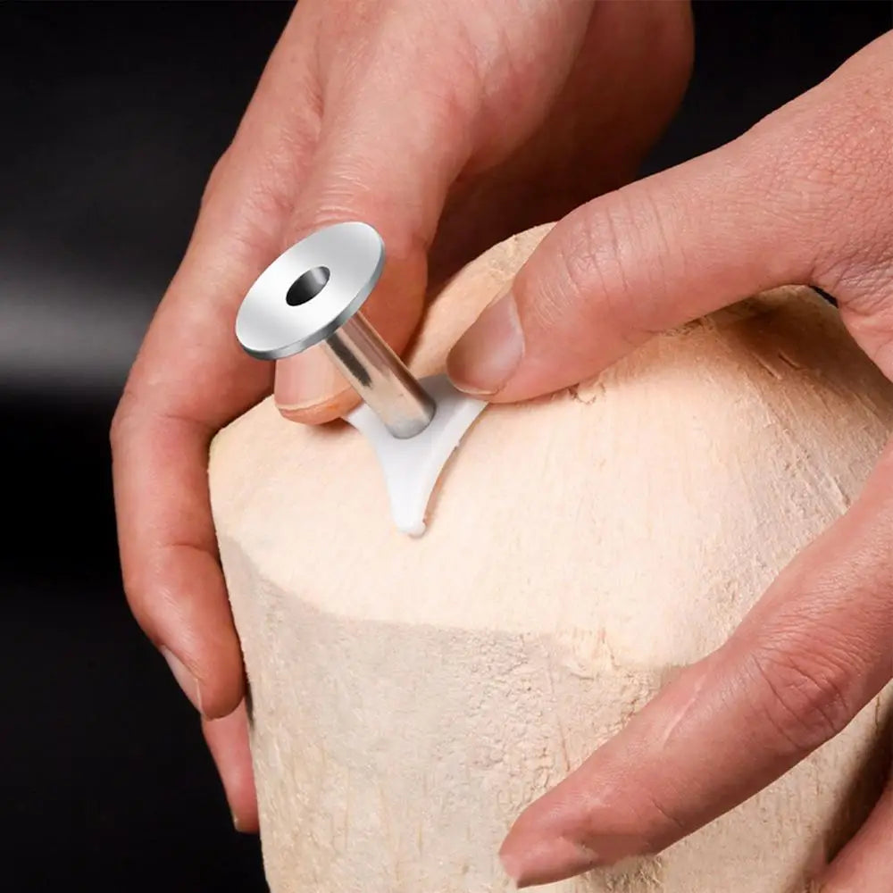 Open coconuts the easy way, no mess, no struggle.