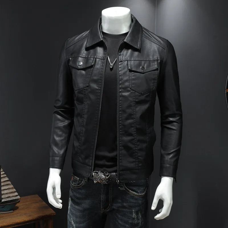 Men’s Premium Leather Motorcycle Jacket