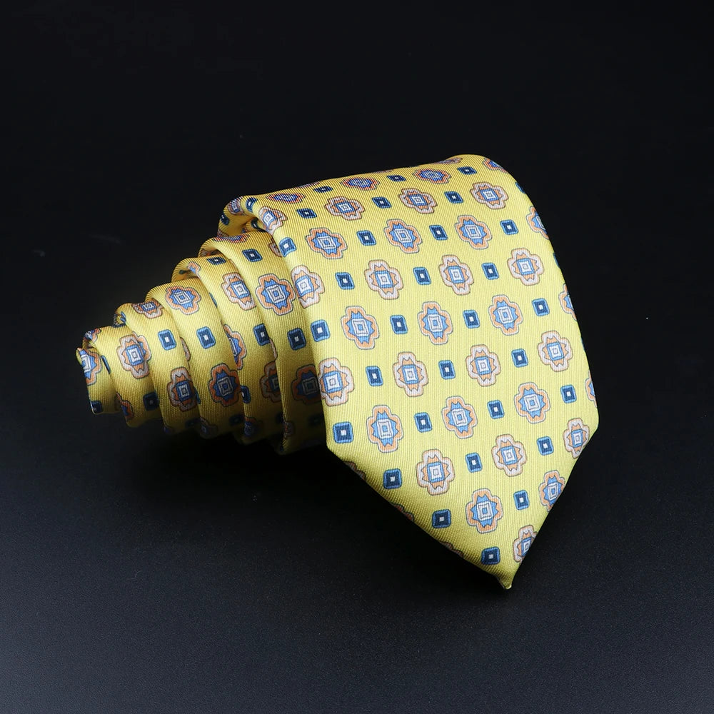 51 Styles Men's Silk Ties Jacquard Striped Plaid Floral Necktie Accessories Daily Wear Shirt Suit Cravat Wedding Party Gift