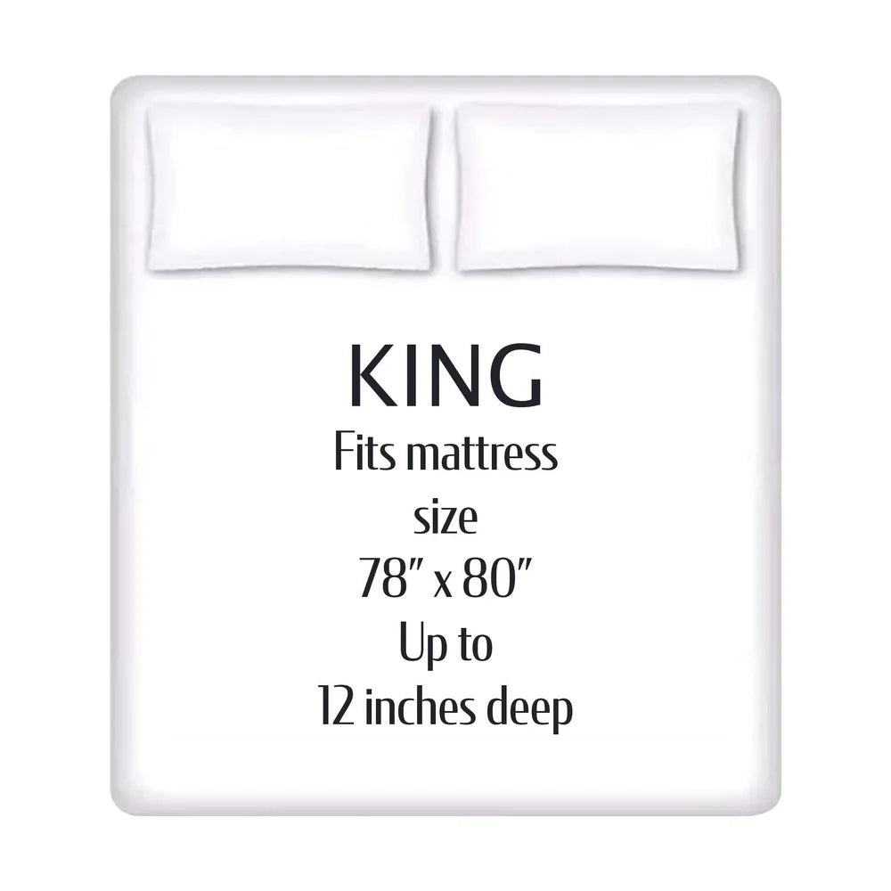 7-Piece Reversible Comforter Set with Sheets Floral Print Soft Polyester King Bedding Includes Pillowcases Shams Storage Bag