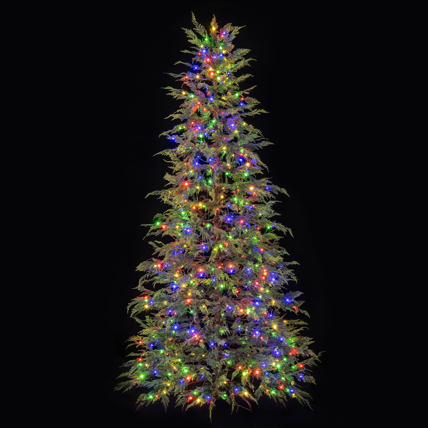6.5FT–7.5FT Premium Artificial Christmas Tree .Pre-Lit Hinged Holiday Fir Tree with Realistic Branches