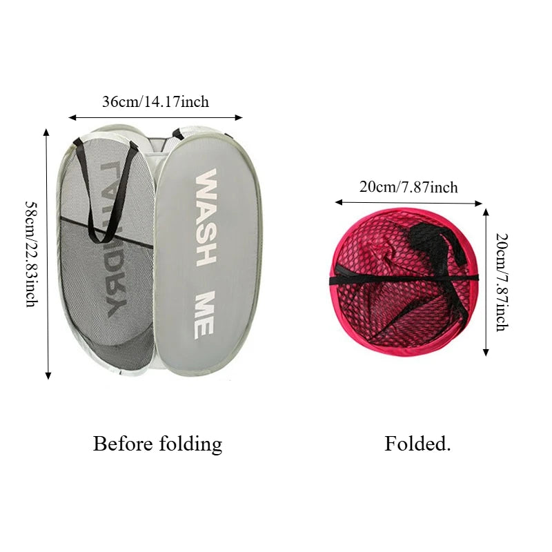 Extra-Large Foldable Laundry Hamper with Carry Handles
