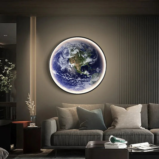 MoonGlow LED Wall Clock & Ambient Night Light