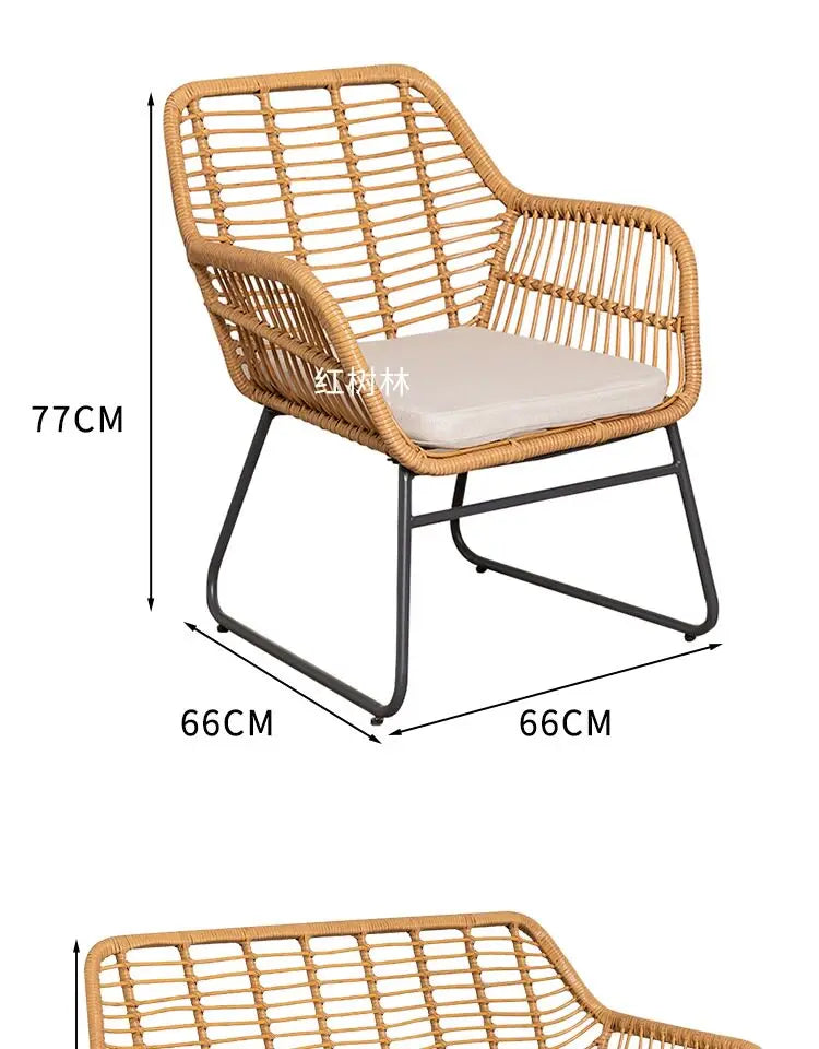 Modern Outdoor Patio Conversation Set.  Waterproof Balcony & Courtyard Lounge Furniture