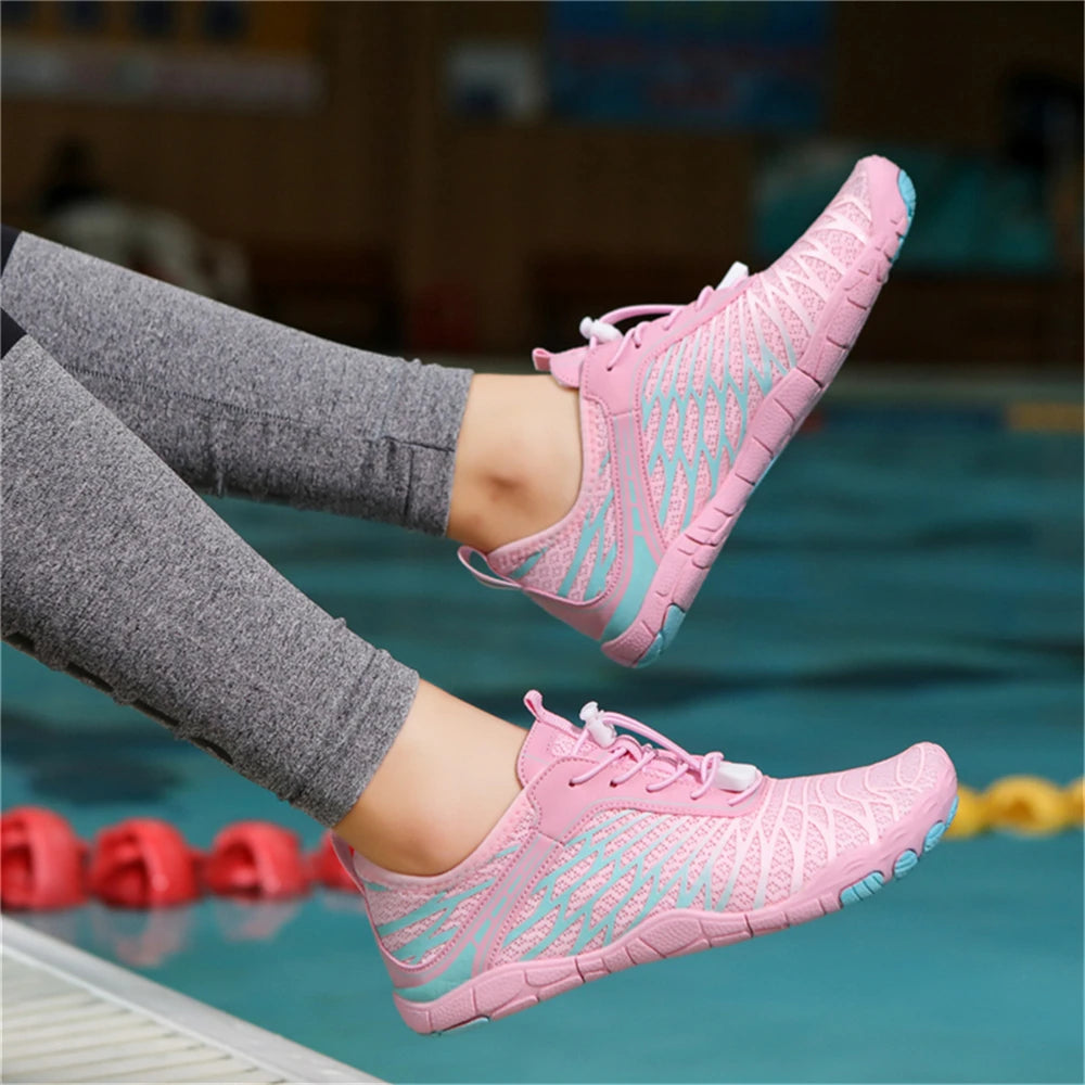 Unisex Quick-Dry Barefoot Water Shoes .Lightweight Beach, Pool & Outdoor Adventure Footwear