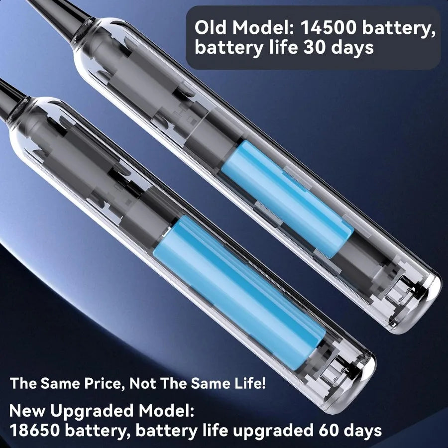 Rechargeable Sonic Toothbrush for Adults IPX7 Case Char