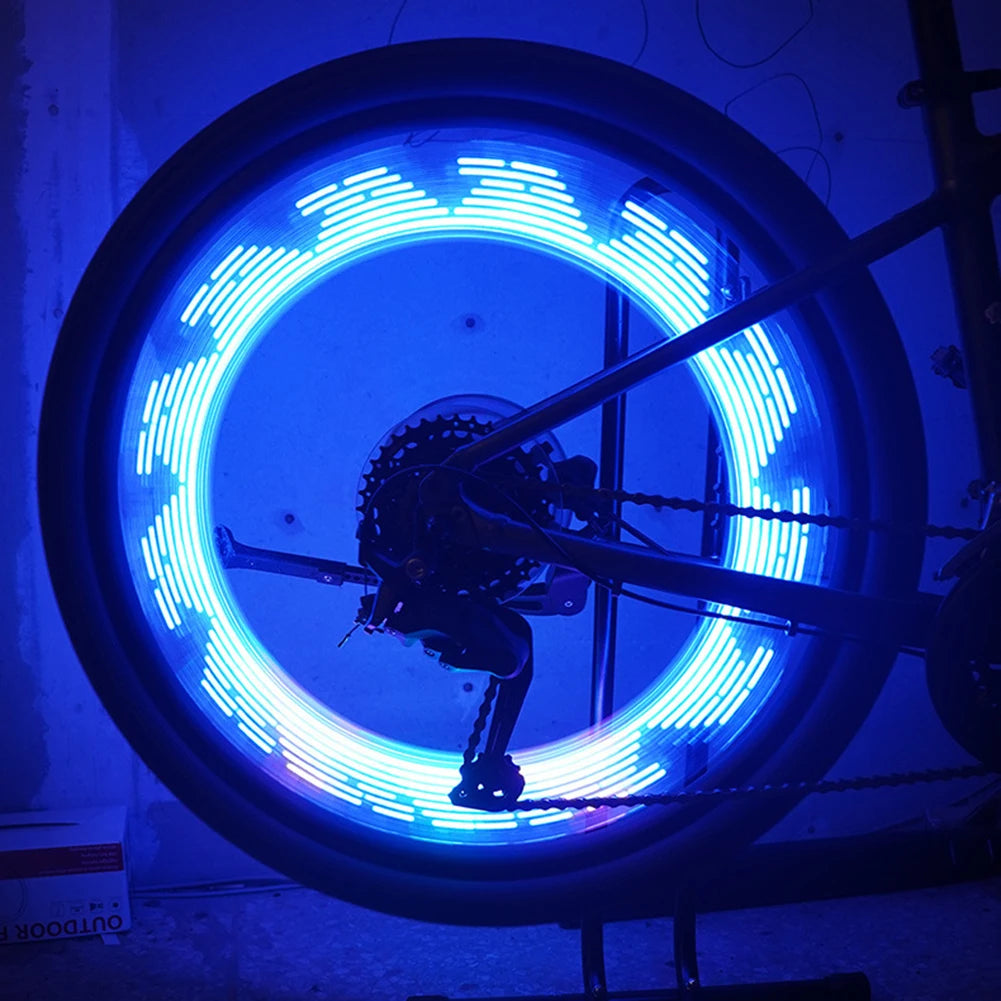 Solar LED Bicycle Spoke Light USB Rechargeable Bike Tire Safety Light Smart Sensing Cycling Tire Lights for Cycling Decoration