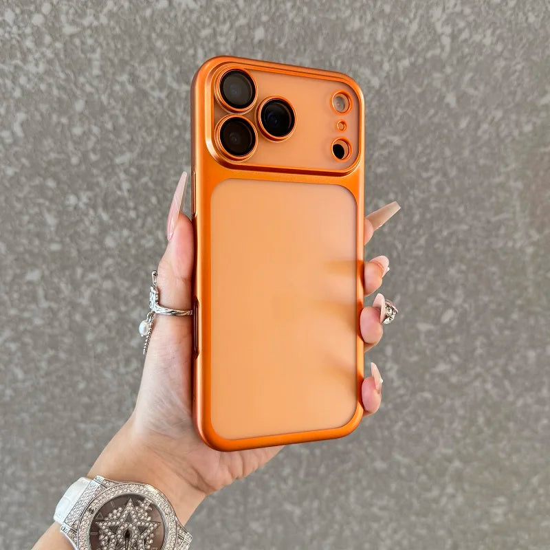 Luxury Clear Matte Phone Case with Camera Protection