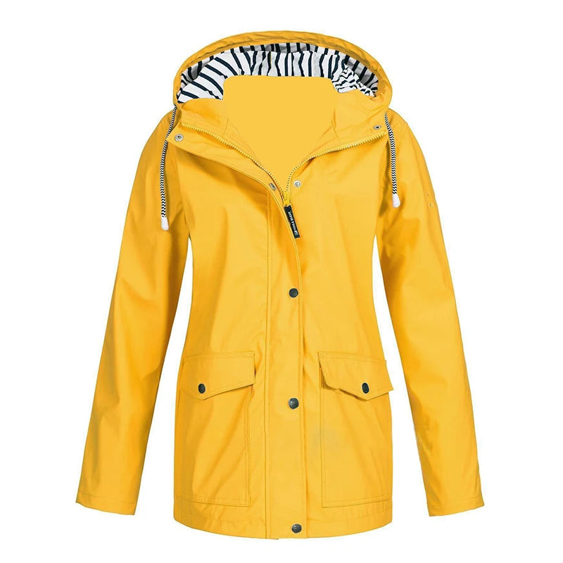 Winter Fleece Hooded Jacket Women Outdoor Mountaineering Coat