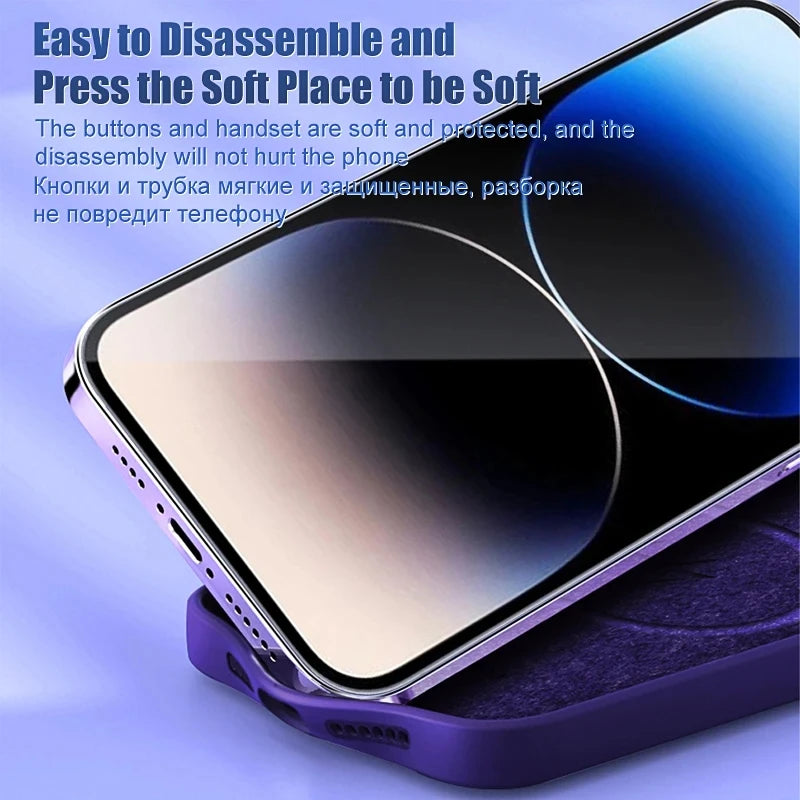 MagSafe Liquid Silicone iPhone Case . Soft Touch Magnetic Protective Cover