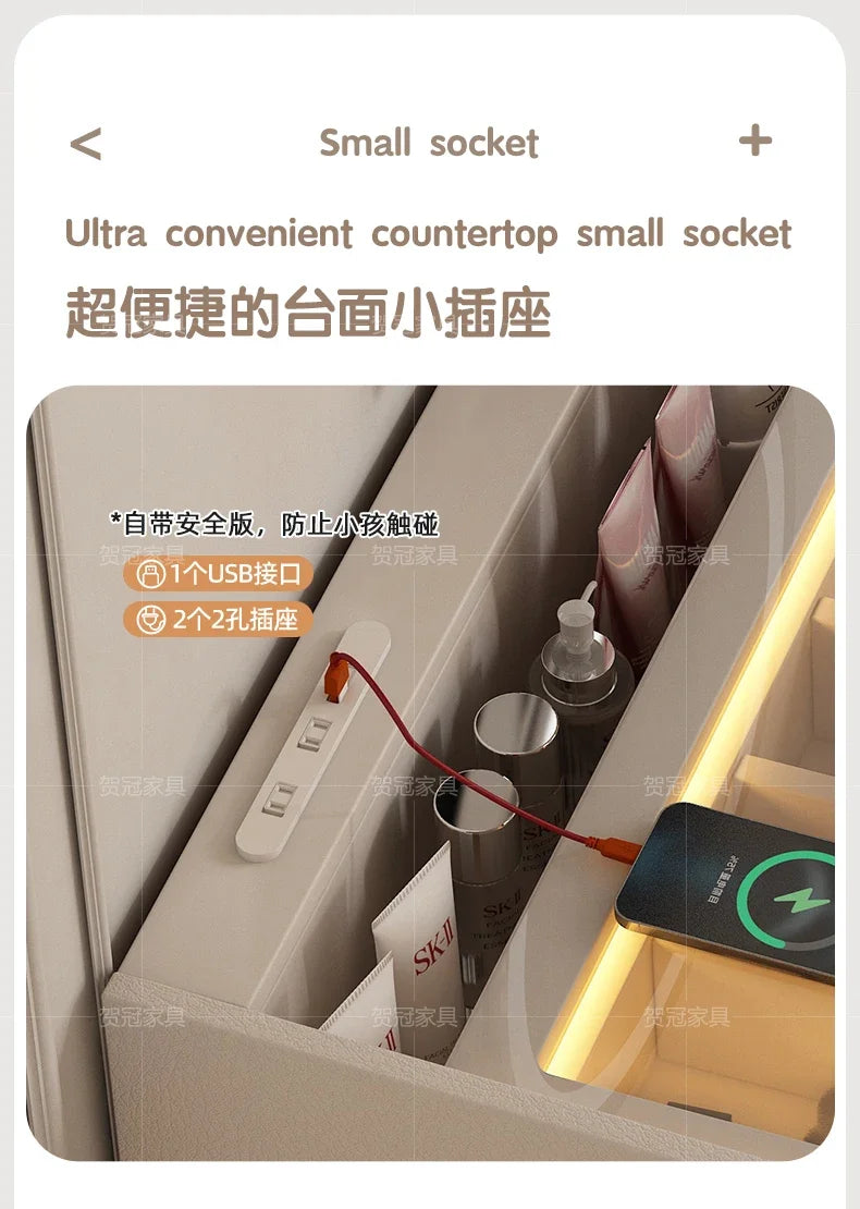 Furniture Luxury Modern Makeup Home Bedroom Items Salon Bedside Table Dresser Vanity Desk Room Woman Tocadores Dressing Girls