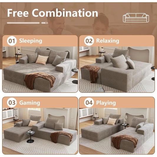 Oversized Double Chaise Lounges Indoor - 74.8" Upholstered Boneless Cloud Stupendous Oversized Chaise Lounge Couch Luxury Sofa B