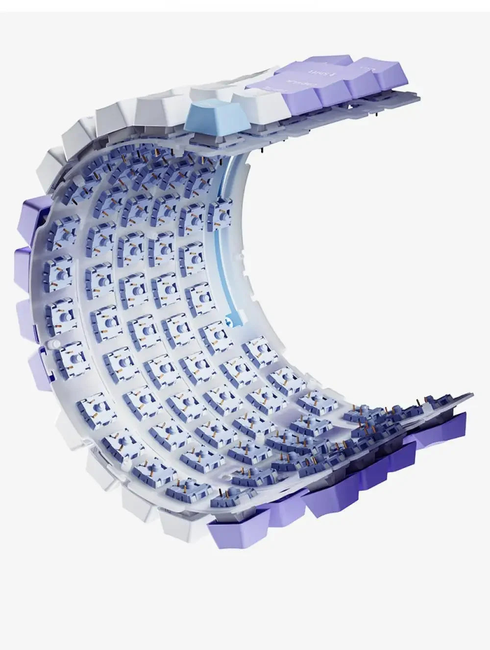 Ajazz Ak820 Mechanical Keyboard Customized Wired/Wireless 3-Mode Hot-Swap Soft Gasket Structure Rgb Backlit 75% Layout Portable