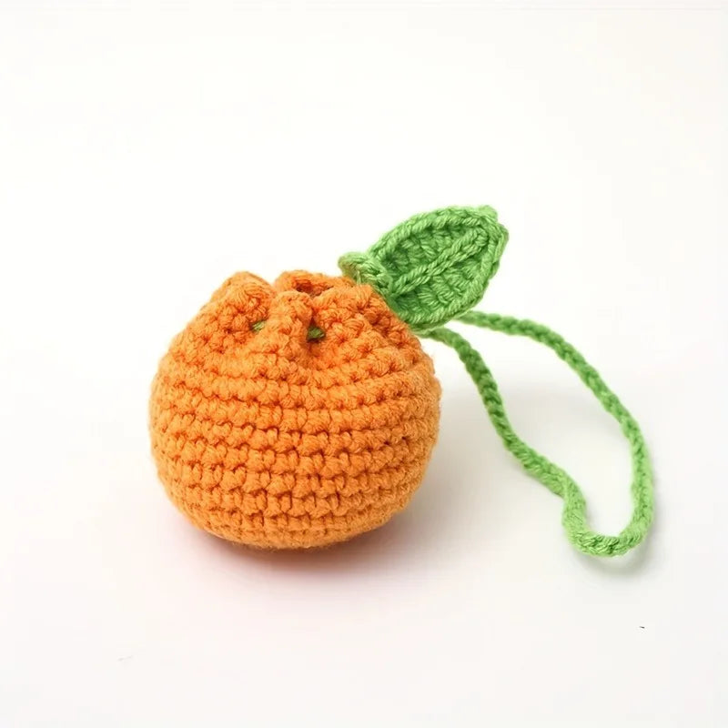 Handmade Crochet Fruit Mini Purse for Women