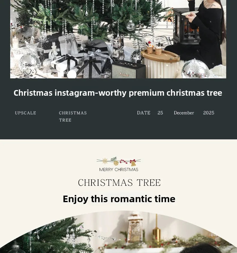2025 new PE Christmas tree premium sense home living room DIY Christmas decoration Christmas