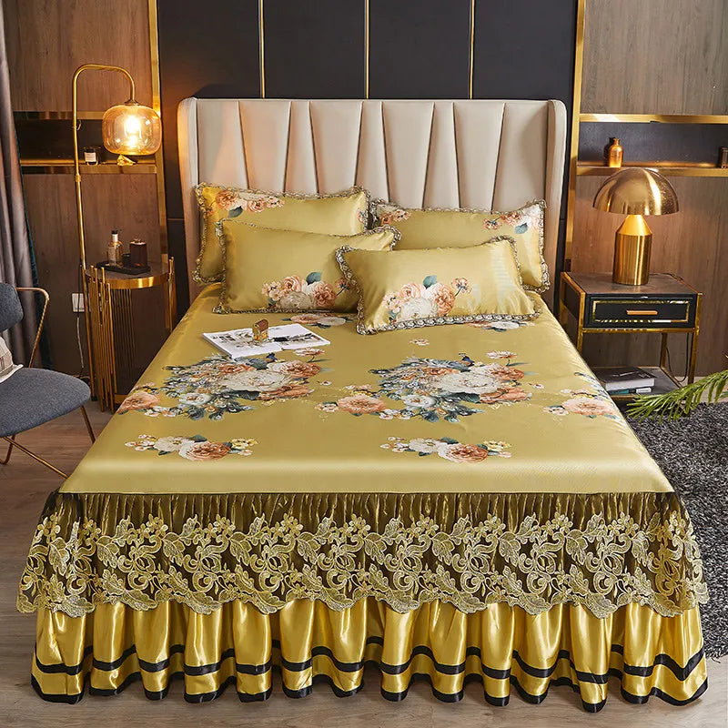 European Floral Summer Bedspread Set