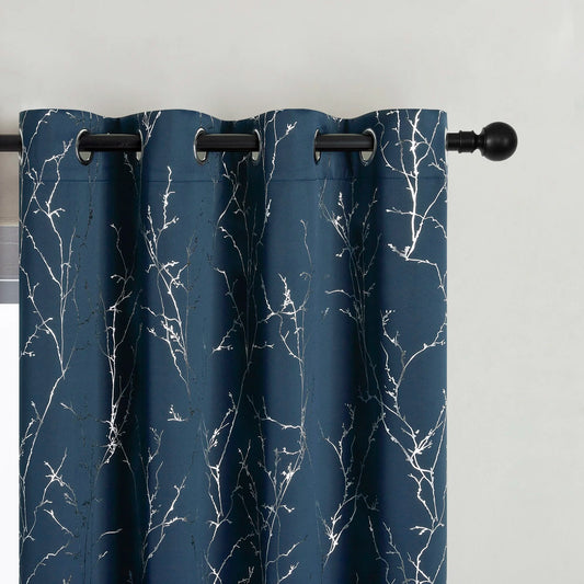 Pack of 2 Blackout Thermal Insulated Curtains