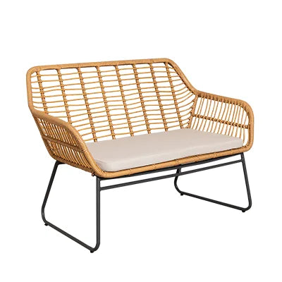 Modern Outdoor Patio Conversation Set.  Waterproof Balcony & Courtyard Lounge Furniture