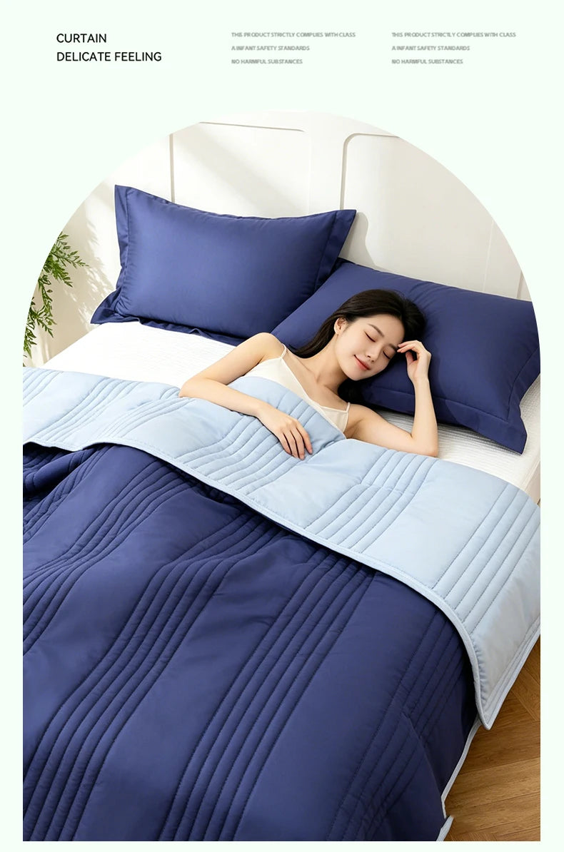 Elegant Solid Color Quilted Bedspread Set