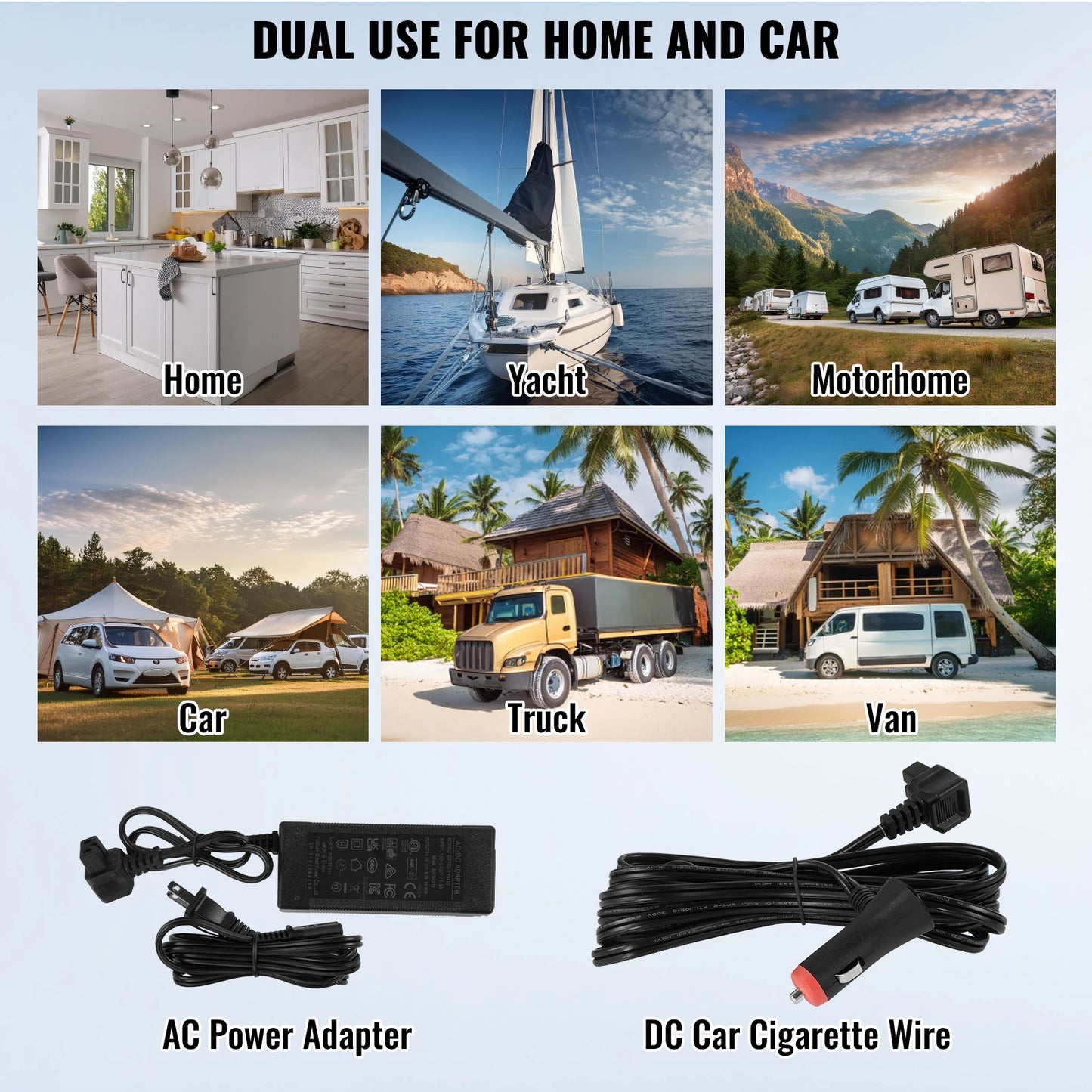SucceBuy 8L 75L Portable Car Refrigerator –Electric Compressor Cooler Freezer with App Control for Camping, RV, Truck, Travel & Outdoor Adventures