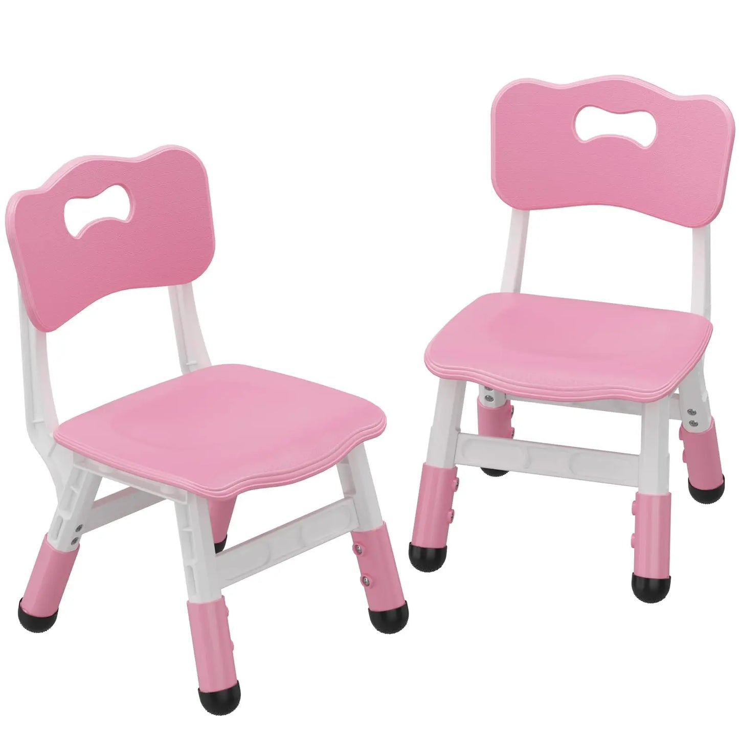 2-Piece Adjustable Kids Chair Set – Stackable Children’s Seating with 3-Level Height Adjustment