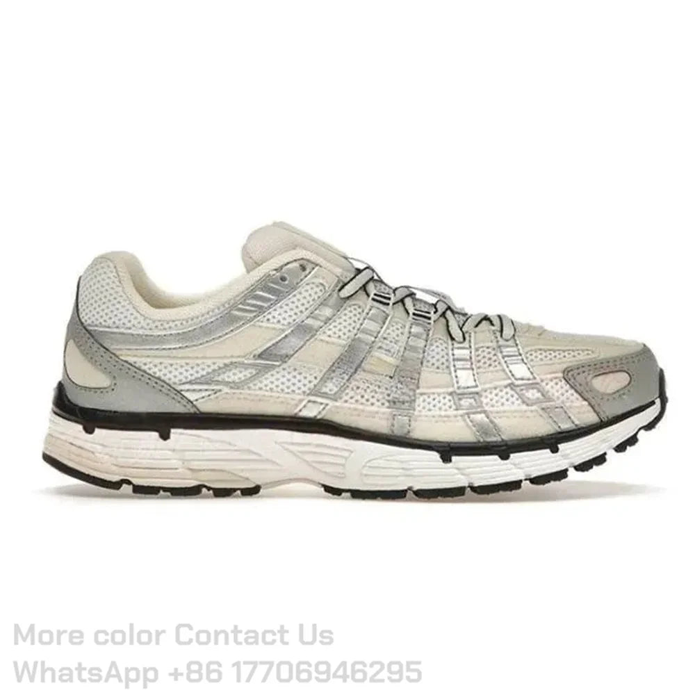 Designer Shoes P6000 trainer Men Women Sneakers Metallic Silver White Smoke Grey Outdoor Sports Trainers Casual Running shoes