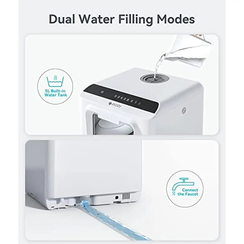 Portable Mini Dishwasher Countertop 5L Water Tank 6 Washing Programs Air Drying Compact Apartments RVs Boats No Hookup Needed
