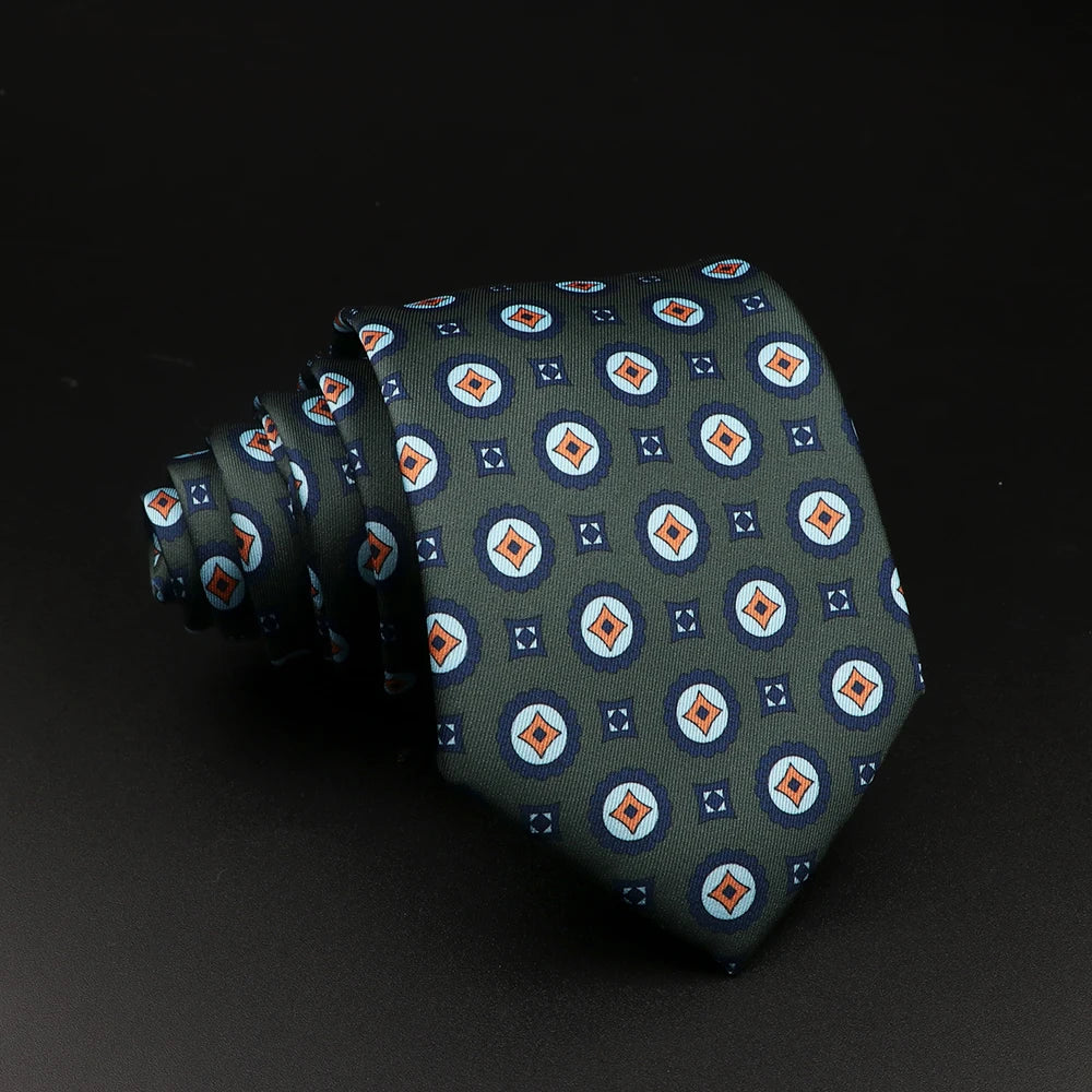 51 Styles Men's Silk Ties Jacquard Striped Plaid Floral Necktie Accessories Daily Wear Shirt Suit Cravat Wedding Party Gift